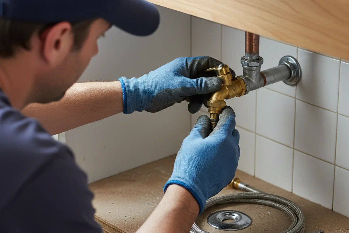 Shutoff valve and fitting work during Faucet and Fixture Repair in Vauxhall